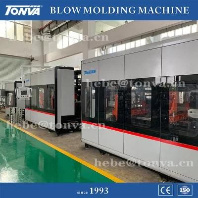 Tonva 4-Cavity Plastic Litchi Drink Bottle Making Machine Extrusion Blow Molding Machine ...