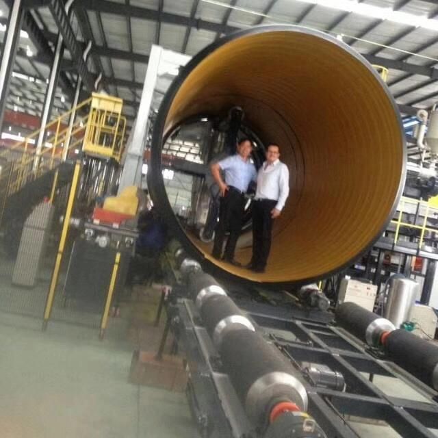 HDPE Hollow Wall Spiral Pipe Production Line