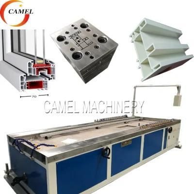 PVC UPVC Plastic Furniture Door Window Frame Profile Making Machine with Double-Screw ...