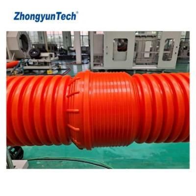 PVC Plastics Double Wall Corrugated Pipes Machine for Stormwater