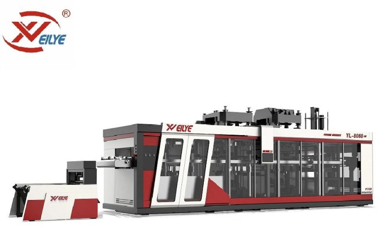 Three-Stations Forming Cutting Station Thermoforming Machine