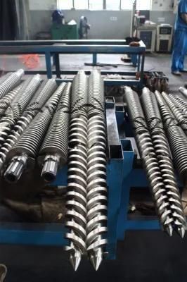 Bimetal Quality Twin Conical Screw and Barrel for PE Wood Plastic