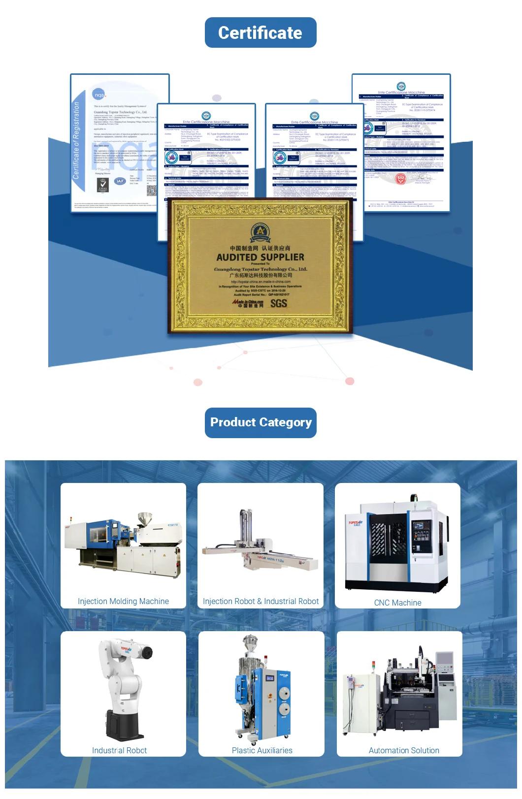 Automatic PVC Pipe Plastic Making Injection Molding Machine with CE