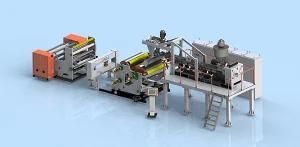 PC, PP, PE Plastic Hollow Cross Section Plate Extrusion Machine