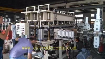 Flexible Connection Extruder PC/PP/PE Hollow Sheet/ Wood Plastic Sheet Extrusion Line
