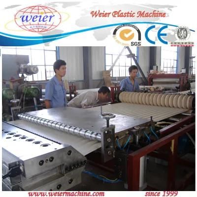Line of PVC Roof Sheet Under Roofing Production