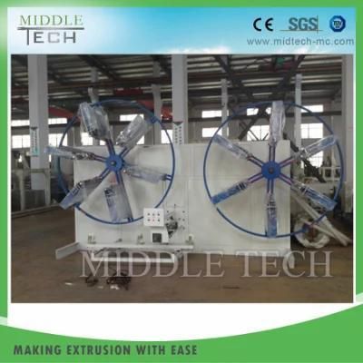 Plastic PVC/HDPE/PPR/Pert Pipe/Tube/Hose Double Station Coiler Winder Making Machinery