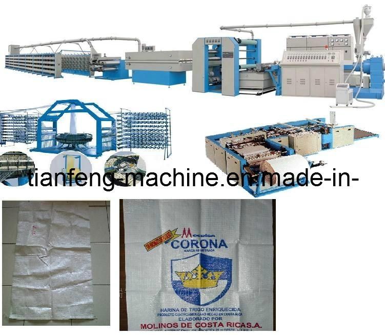 Polypropylene Woven PP Bag Sack Making Machine, Rice Raffia Bag, Cement Chemical Fertilizer Animal Feed Corn Sugar Maize Wheat Flour Bag Making Machines Plant