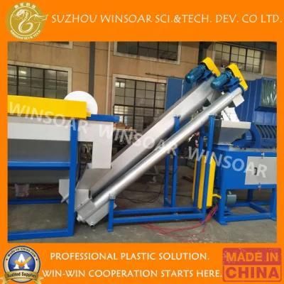 Wasted Dirty Garbage Crushed Pet Water Bottle Flakes Scraps Recycling Plant Machine