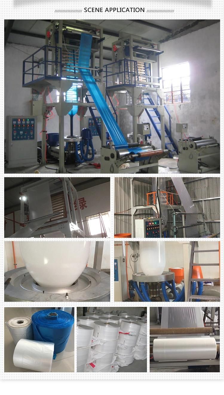 1200 Fixed Die Good Quality HDPE/LDPE Plastic Bag Film Blowing Extruder Machine with Ce and Good Factory Price