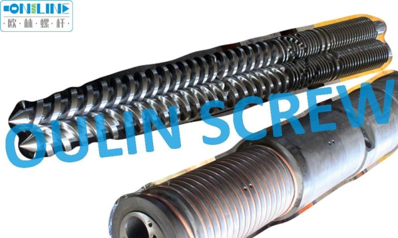 92/188 Twin Conical Screw and Barrel for PVC WPC Extrusion