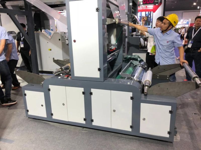 2019 Chinaplas Type Sj-a 55 Film Blowing Machine with Rotary Die Head and Double Winder