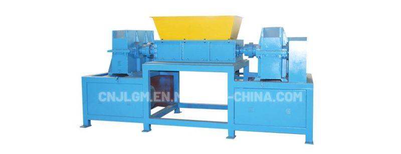 Double Shaft Rubber Tire Waste Plastic Shredder