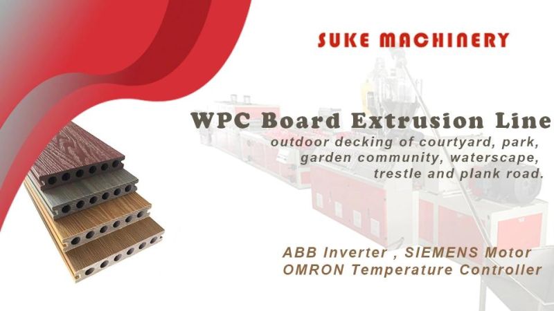 PE/PE WPC Wood Plastic Profile Production Extrusion Line