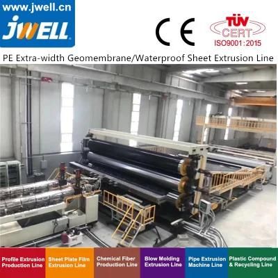 HDPE/PVC/EVA/Tpo Geomembrane Sheet Extrusion Equipment
