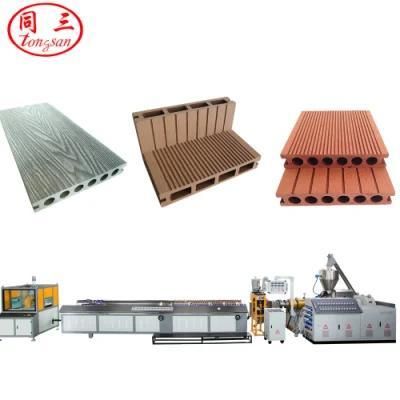Wooden Plastic Composite Wood Powder WPC Decking Flooring Making Machine for Swimming Pool