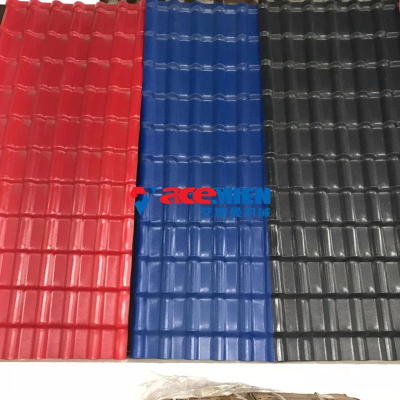 PVC Trapezoidal Sheet Extruder PC Corruagted Panel Synthetic Resin Glazed Tile Making Machine