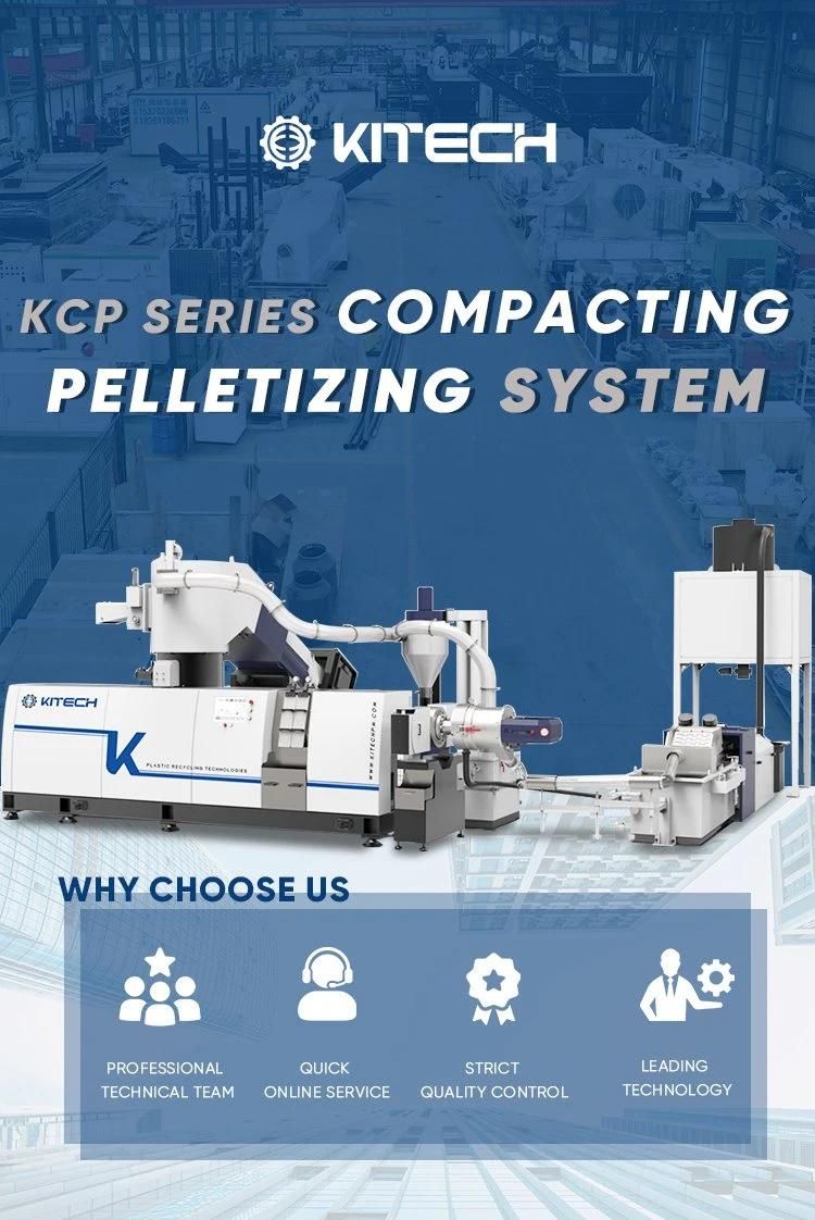 1000kg Recycled BOPP CPP Inked Films Single Screw Pelletizing Plastic Machines