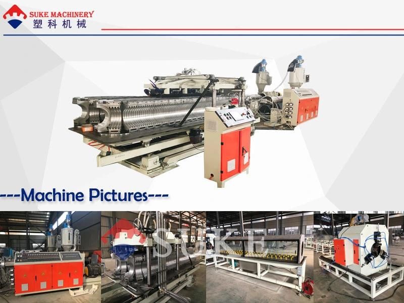 PE Single Wall Corrugated Pipe Extrusion Machine