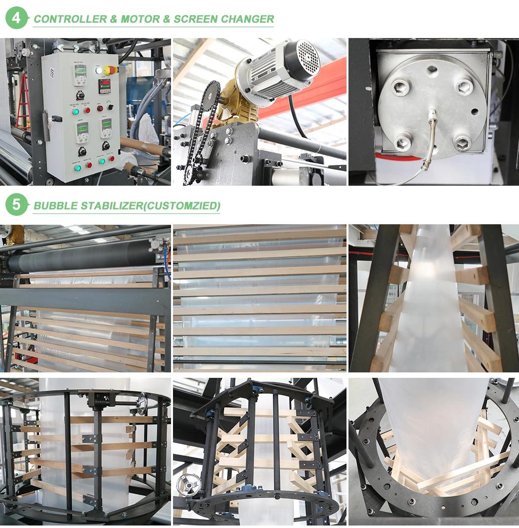 High Performance Cm-Ab80 PLA Pbat Film Blowing Machine Agriculture