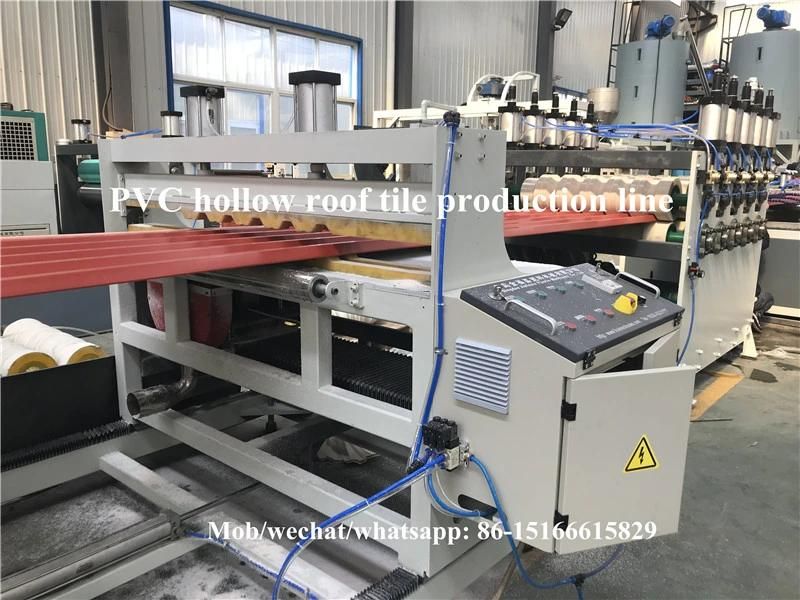 2019 Hot Sale PVC ASA Hollow Roof Tile Extrusion machine