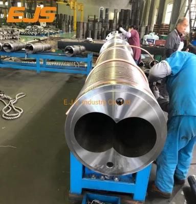 Twin Screw Barrel for Extrusion Machine Plastic Extruder with Top Grade Base Steel 1.8509