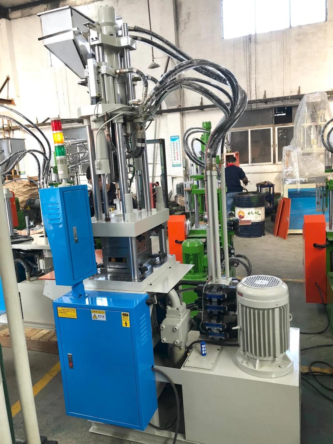 Hot Sale Semi-Automatic PP PVC PS PC ABS PA Plastic Vertical Injection Machine