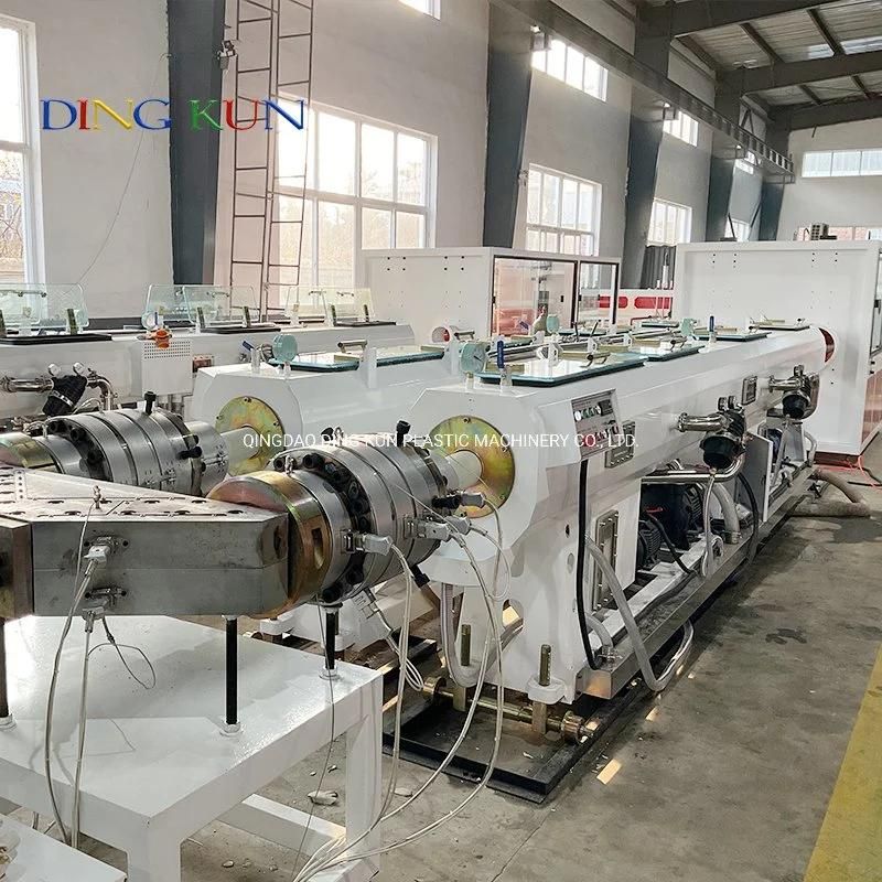16-630mm PVC CPVC UPVC / HDPE / PE PP PPR Conduit Pipe Production Line Twin and Single Screw Extruder / Extrusion Plastic Making Machine for Water/ Gas Supply