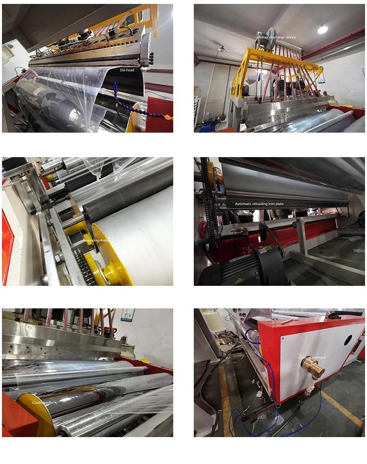 5 Layer PVC 1000mm Cast Stretch Film Making Machine Production Line