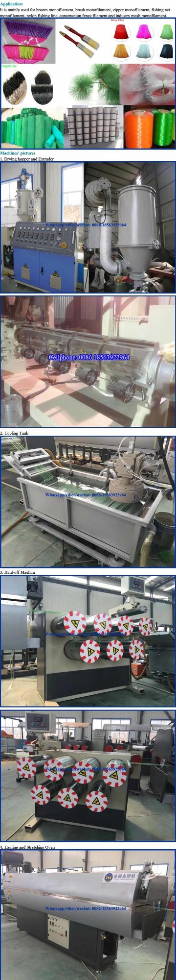 PBT Cosmetic Brush Monofilament Production Line