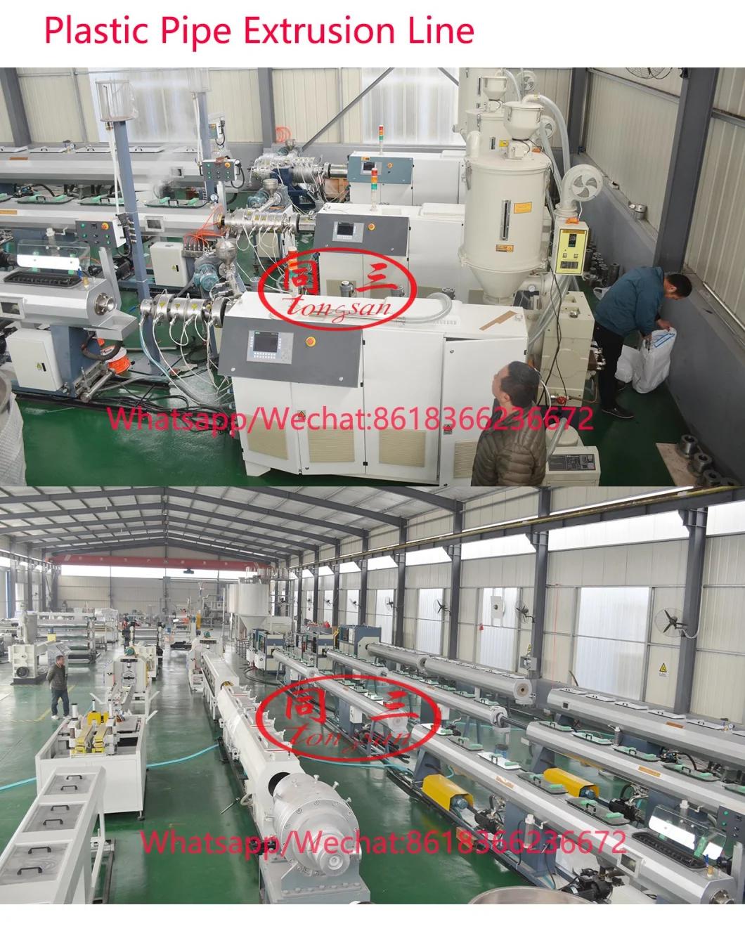 Plastic HDPE PE LDPE PPR Pipe Hose Single Screw Extruder