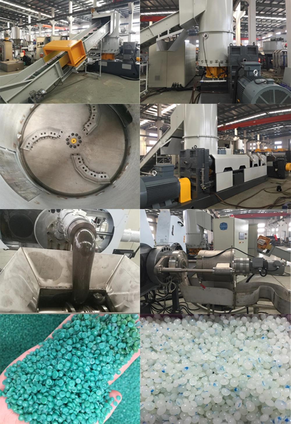 PP PE Film Bags Pet Aluminum Film Recycling Extruder Plastic Pelletizing Machine Granulating Production Line