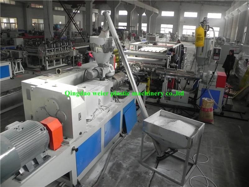 1050mm PVC and ASA / PMMA Glazed Tiles Roof Sheet Extrusion Line