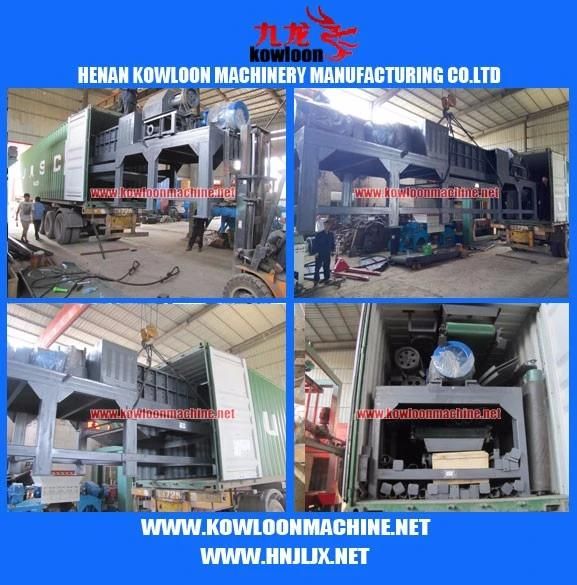 Double Shaft Tire Recycling Shredder