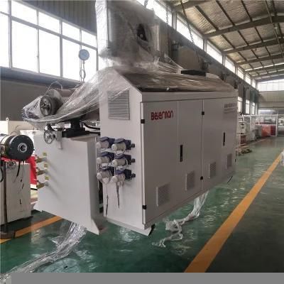 Sjsz-55/120 Conical Twin Screw Extruder for Plastic PVC CPVC UPVC WPC Pipe Profile Granule ...