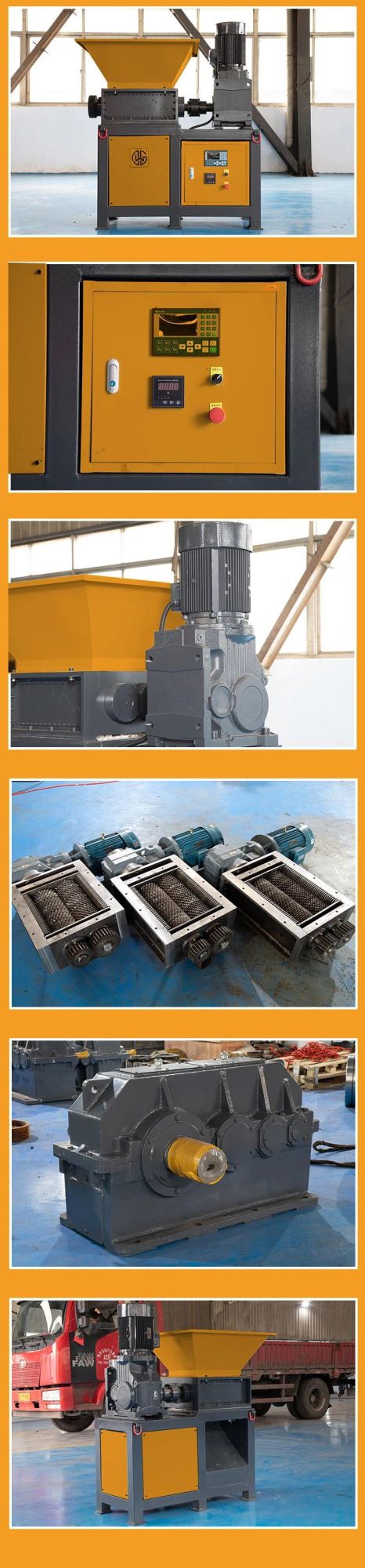 Njwg 400 Model Double Shaft Pet Plastic Bottle Crushing Recycling Shredder for Plastic Recycling