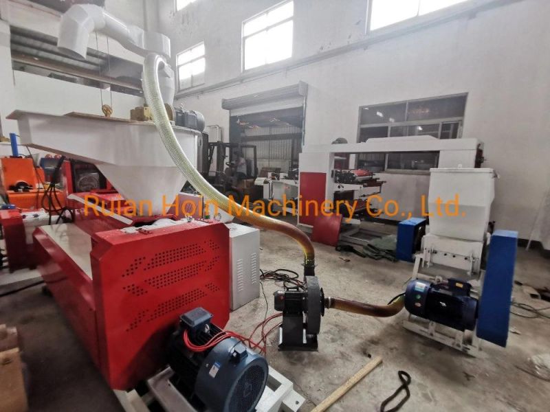 Double Screws Plastic Granules Extruding Machine with Hydraulic Screen