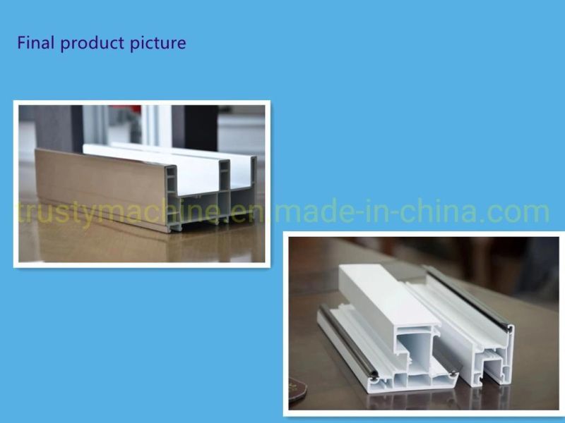 Sjsz80/156 PVC Door Frame/Ceiling/Wall Panel Profile Extrusion Line