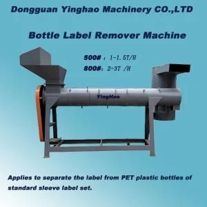 Bottle Label Remover Machine/Pet Plastic Recycling Machine