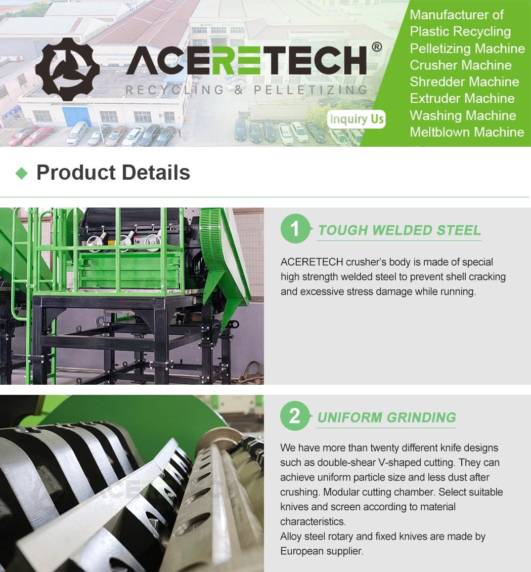 Waste Plastic Crusher Machine Rubber Shredding Machine