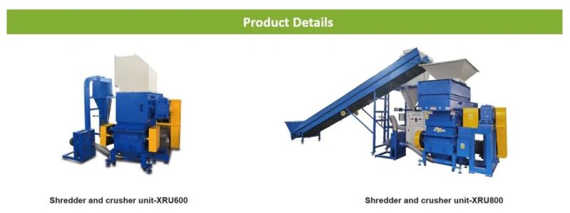 Waste Plastic Two in One Single Shaft Shredder and Crusher