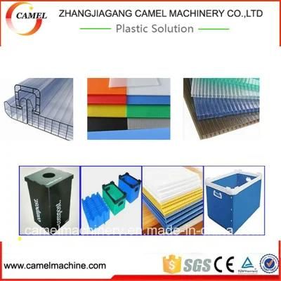 PC /PP/PE/PVC Hollow Grid Board Plastic Panels Extrusion Production Line