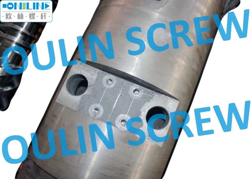 Cincinnati Cmt58 Twin Conical Screw and Barrel for PVC Pipe, Sheet, Profiles
