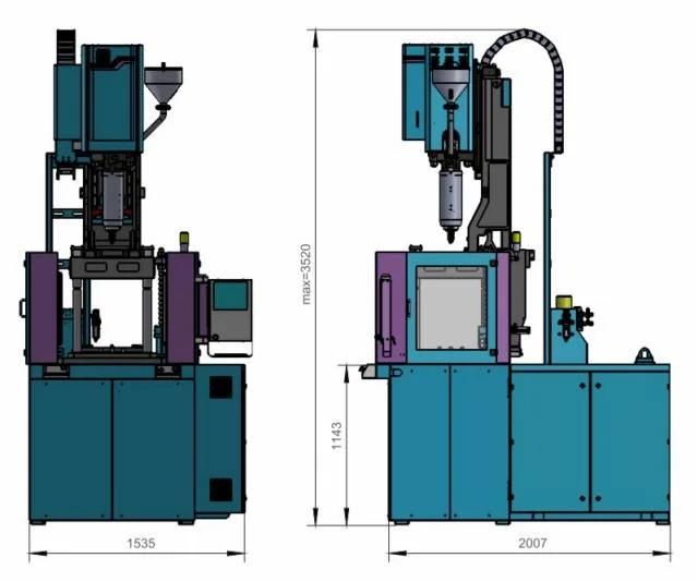 Intelligent Solution of Hybrid Vertical Injection Molding Machine