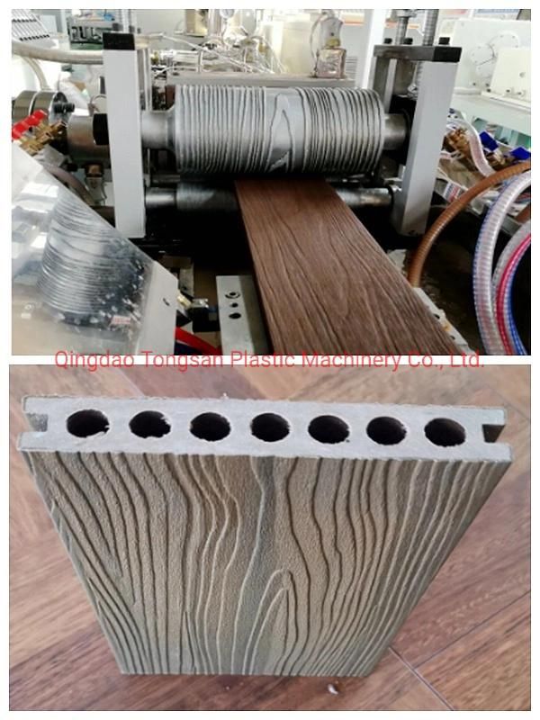 Wastage Wood Plastic Composite WPC Decking Extrusion Line Machine