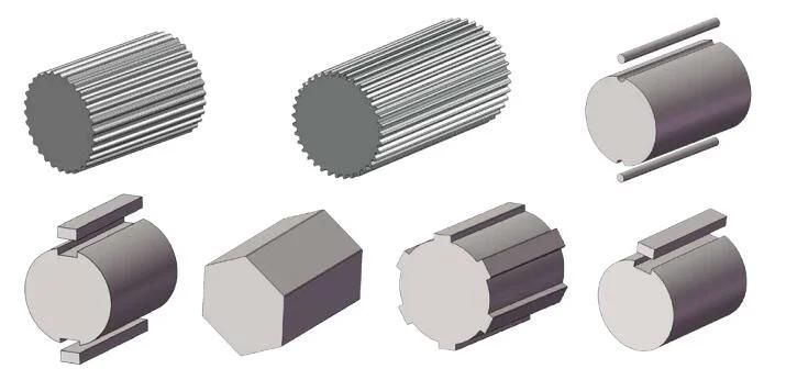 Involute Spline Shaft as Spare Parts for Twin Screw Extruder