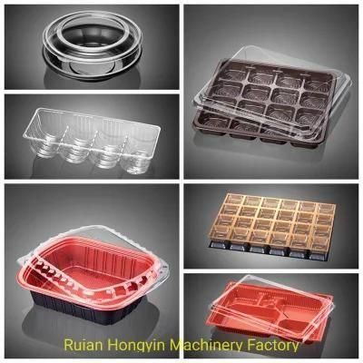 High Speed Plastic Sheet Plastic Tableware Container Tray Thermoforming Machine
