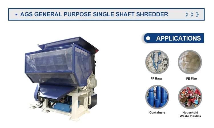 Plastic Shredder/Single Shaft Shredder/HDPE Pipe Shredder/Plastic Drum Shredder/Plastic Film Shredder/Block Shredder/Plastic Bag Shredder/Double Shaft Shredder