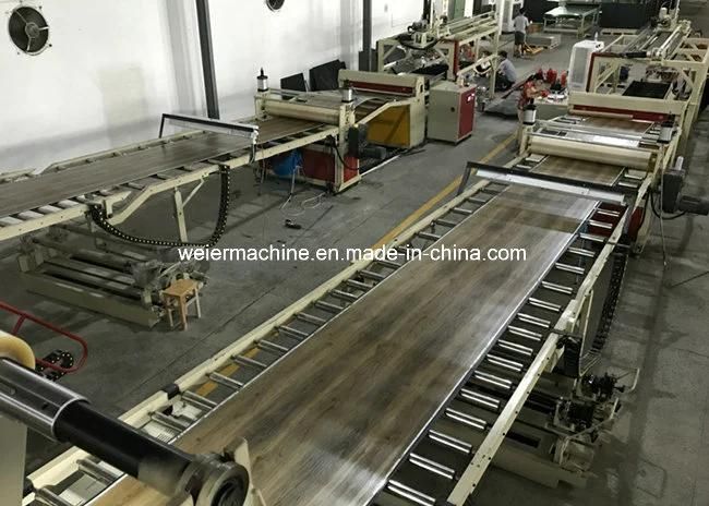 Stone Plastic Composite Spc Waterproof Flooring Mat Extrusion Making Machine