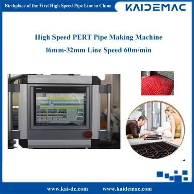 High Speed PE-Rt Pipe Extrusion Machine 16mm-32mm with Speed 60m/Min